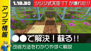【解決】ツツジ式天空トラップタワーはこれで蘇る！改修方法まとめ【マイクラ統合版】1.18.31
