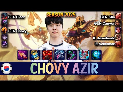 GEN Chovy AZIR vs IRELIA Mid - Patch 15.5 KR Ranked | lolrec