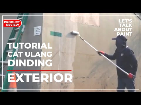 TUTORIAL REPAINTING WALL EXTERIOR ver.1 #weathercoat #mowilex #shortmovie #tutorialpaint