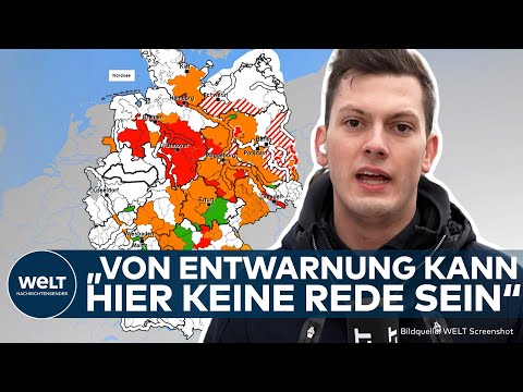 HOCHWASSER IN DEUTSCHLAND: "Pegelhöchststände noch nicht erreicht" - Wo es im Land gefährlich wird