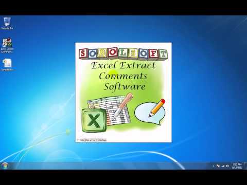 Excel Extract Comments Software