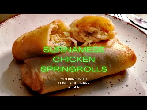 How to Make Easy Homemade Surinamese Springrolls | Surinaamse Loempia's | Loempia Recept