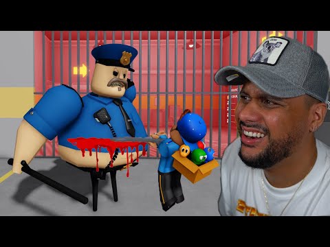 👮NOVO POLICIAL PEIDÃO BARRY NO ROBLOX! BARRY'S PRISON RUN V2!