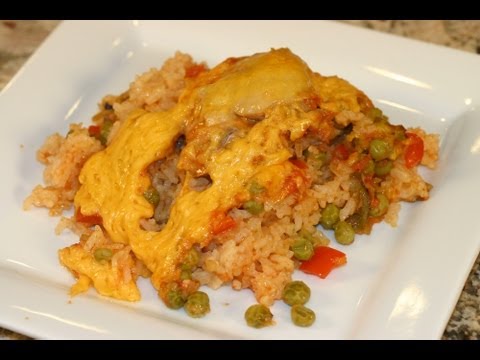 Arroz Con Pollo - Mexican Chicken And Rice Casserole by Rockin Robin Cooks