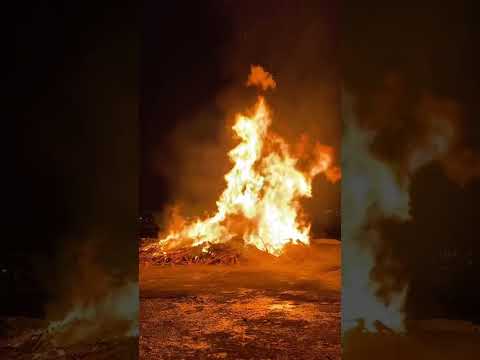 Just the typical New Year's Eve in Reykjavik, Iceland