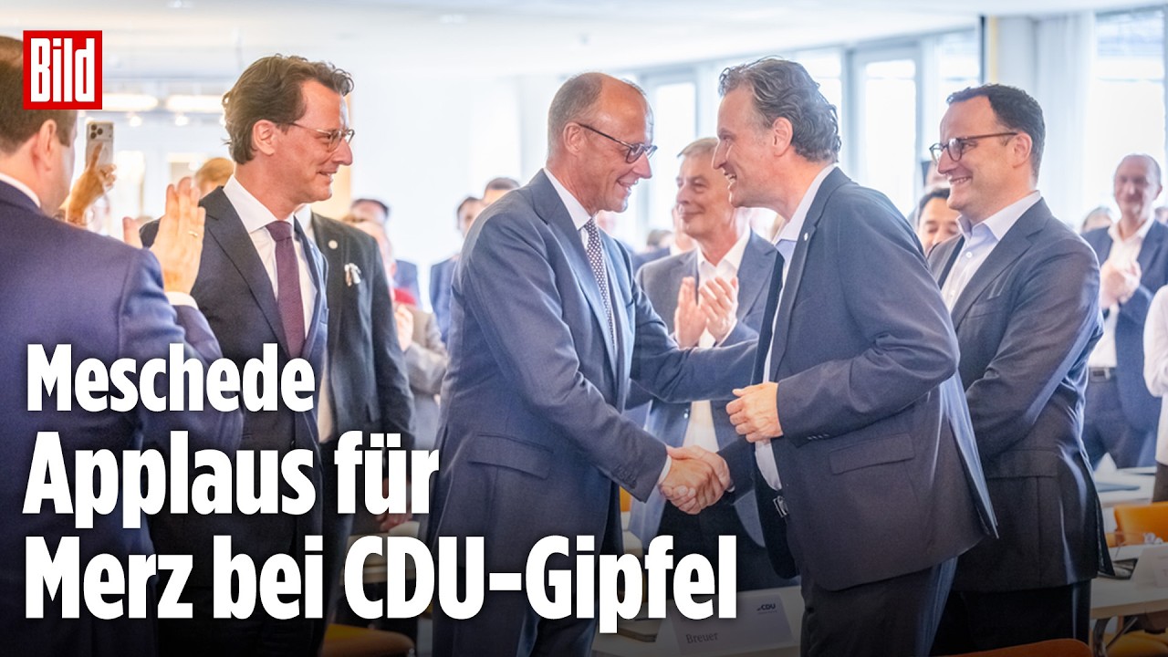 MERZ BEIM CDU-GIPFEL IN MESCHEDE: Applaus in Nordrhein-Westfalen nach Spekulation um Kanzlertausch!