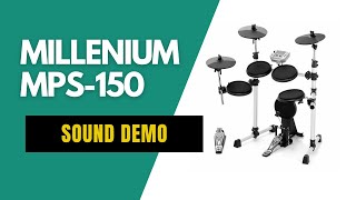 Video thumbnail for MILLENIUM MPS-150 - Sound Demo (All Kits) by Electronic Drum Kit Demos