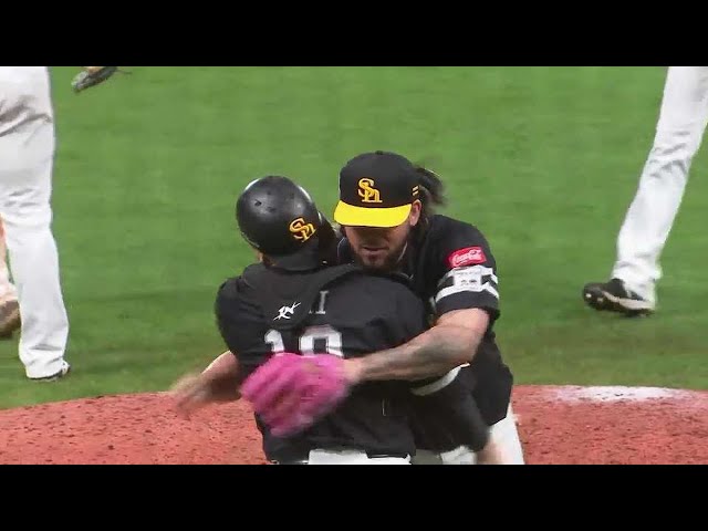【9回裏】鉄壁リリーフ!! ホークス・オスナ キレのある投球で3者連続三振を奪い試合を締める!!  2023年5月23日 北海道日本ハムファイターズ 対 福岡ソフトバンクホークス