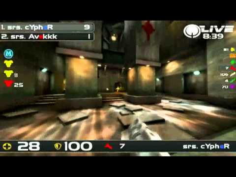 QUAKELIVE: Cypher vs. Av3k - mlg 4th of july extravaganza show match