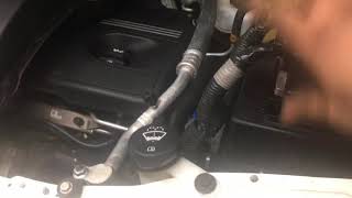 GMC Terrain easy thermostat replacement without taking a bunch of stuff apart.... and being blind!!!