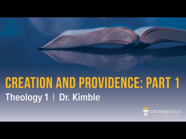 Thumbnail for video titled: Theology I: Creation and Providence (part 1)