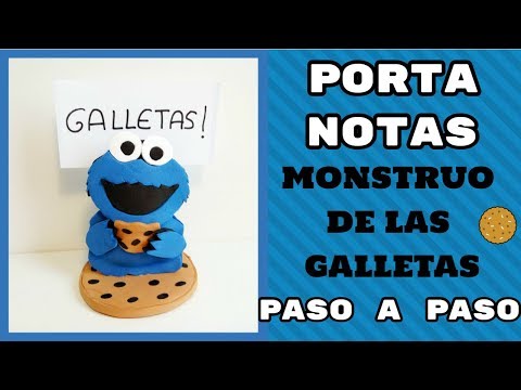 Portanotas Monstruo de las Galletas Paso a Paso - YouTube