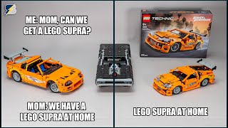 LEGO Technic 42204 Fast & Furious Toyota Supra MK4 vs custom build by Artemy Zotov from Rebrickable