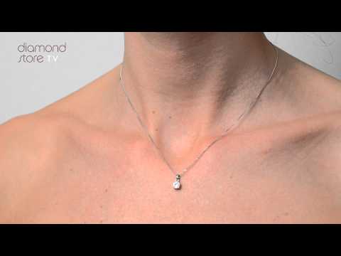 R4630 - Galileo 0.50ct Look Diamond 0.18ct And 18K White Gold Pendant