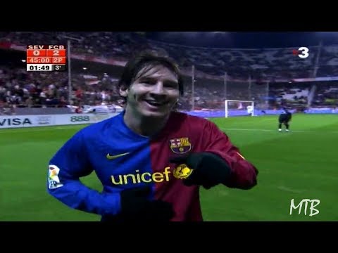 The Day Messi Was Applauded by Sevilla Fans After A Crazy Entertaining Performance ► 2008/2009