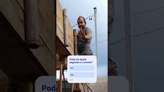 Bobo alegre vê a câmera. ...#construindoumsonho #obra #pedreiro #construção #construçãocivil #humor