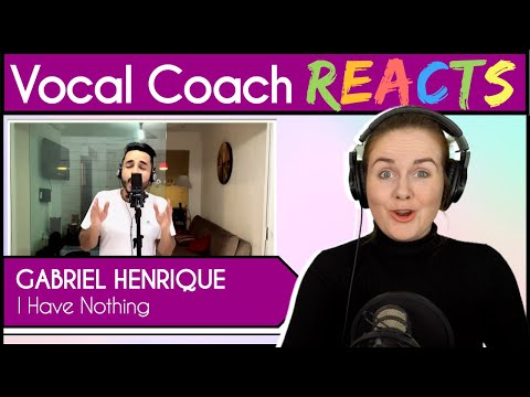 Vocal Coach reacts to Gabriel Henrique - I Have Nothing (Whitney Houston Cover Live)