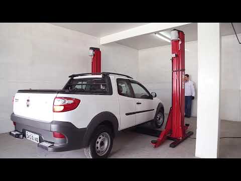 Elevador Automotivo 4T Lubrificação a Óleo ECO 4100 Trifásico 220V Vermelho ENGECASS-40969 - Vídeo