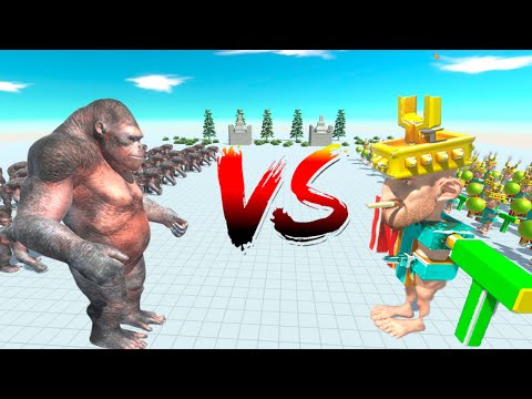 100 Goro The Giant vs 100 Crypto Bro - Animal Revolt Battle Simulator