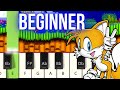 Sonic the hedgehog 2 - Emerald Hill Zone Beginner Piano tutorial (Slow & Easy)