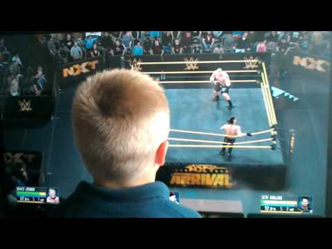 WWE 2K16 Brock Lesnar VS Seth Rollins VS Sheamus Tables Match NXT arIVALL