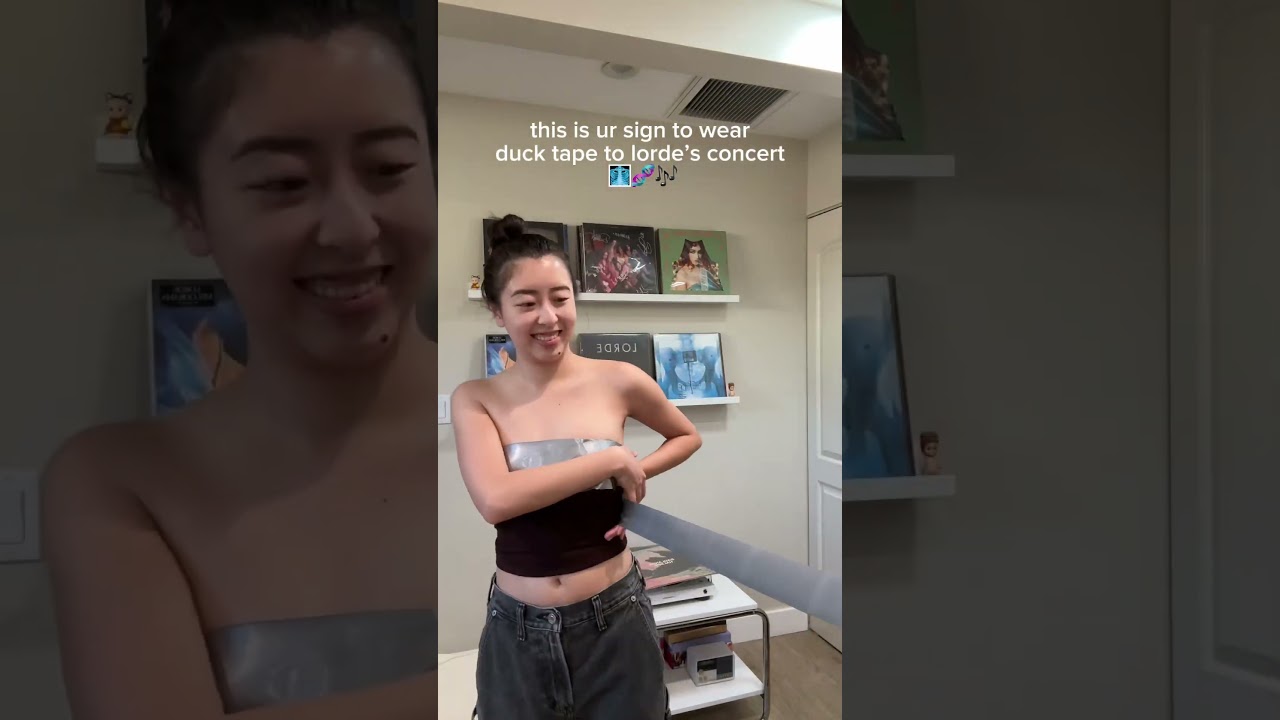 this is ur sign to wear duck tape to lorde's show!! #concert #concertoutfit #ootd #lorde #ducktape