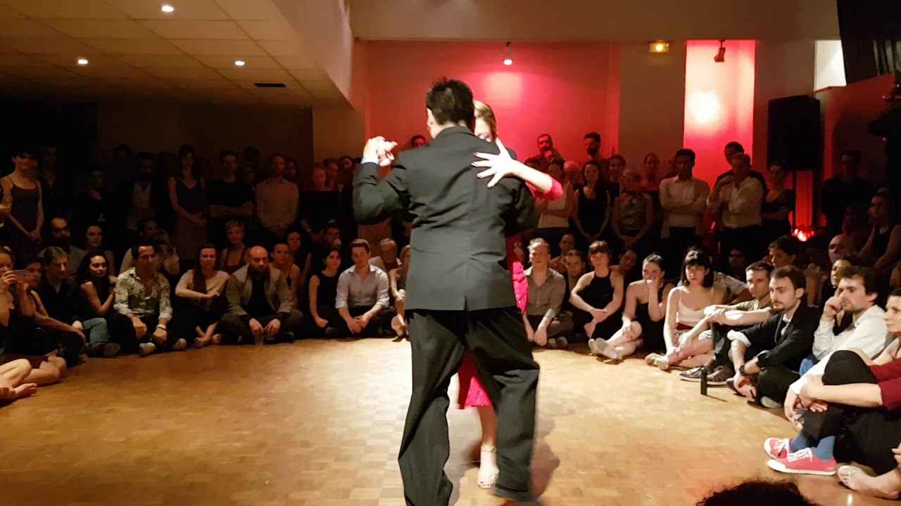 Carlos Espinoza & Noelia Hurtado ❤@ Milonga El Garron _ Paris _  Démo 2/6