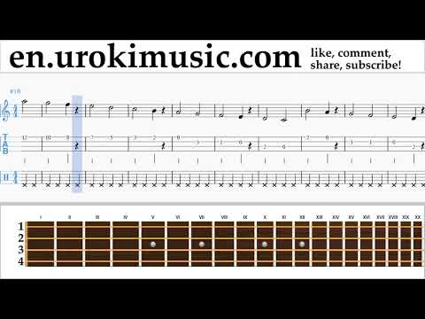 How to Play Ukulele Dua Lipa - New Rules Tabs Part#1 exercises, scales um-i352