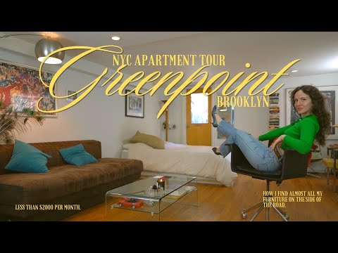 NYC APARTMENT TOUR | How Two People Live in a VERY Small Greenpoint, Brooklyn Studio.