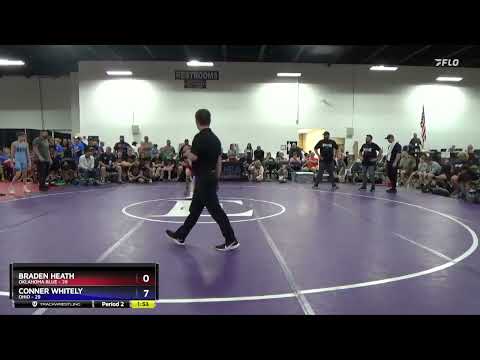 97 Lbs Round 3 (8 Team) - Braden Heath, Oklahoma Blue Vs Conner Whitely, Ohio F744