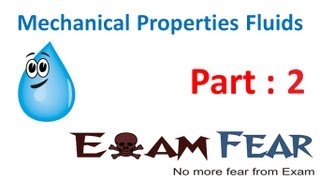 Physics Mechanical properties of Fluids mechanics part 2 (Pressure) CBSE class 11