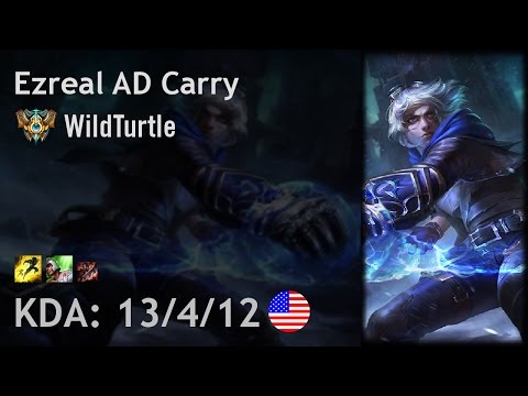 Ezreal AD Carry vs Vayne - WildTurtle - NA Challenger Patch 6.23