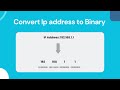 How To Convert Ip Address To Binary Format Ip To Binary Conversion Easy Method Ipaddress