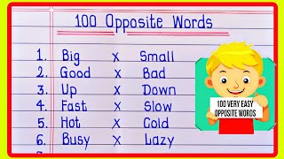 Opposite Words | 100 Opposite Words | Opposite Word | Opposite words in English | अपोजिट वर्डस