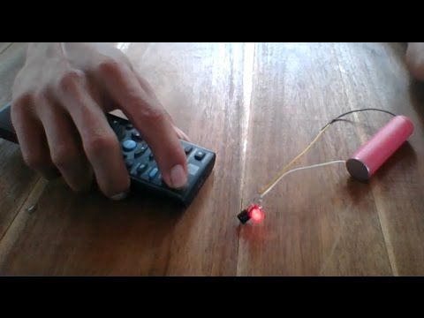 ir remote control testing up to 40 meters range, homemade ir remote control without any ic Video