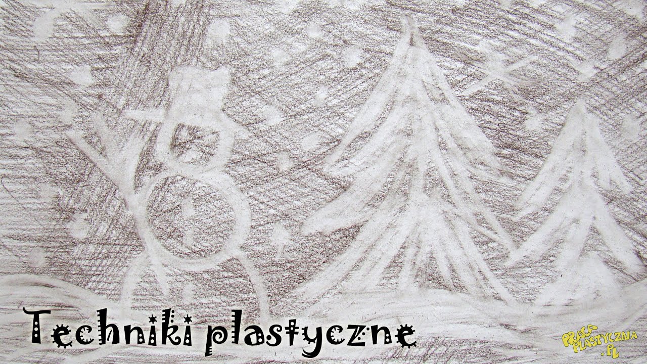 Rysowanie gumką do ścierania - techniki plastyczne