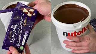 Download lagu Nutella Bucket & Dairy Milk Chocolate ASMR | Satisfying mp3 Download lagu Nutella Bucket & Dairy Milk Chocolate ASMR | Satisfying mp3