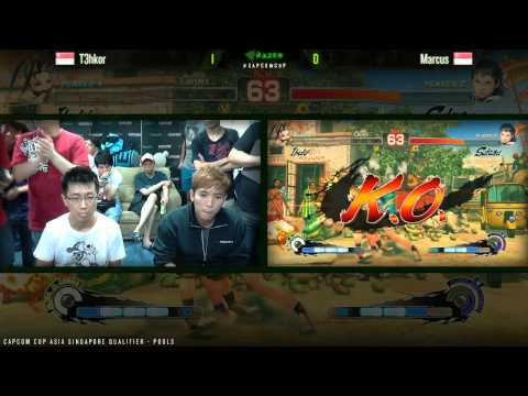 SSF4AE T3hkor vs Marcus  - CAPCOM-Cup Asia SINGAPORE Qualifiers