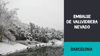 preview picture of video 'Embalse de Vallvidrera nevado (Barcelona) - Snowy Vallvidrera reservoir (Barcelona)'