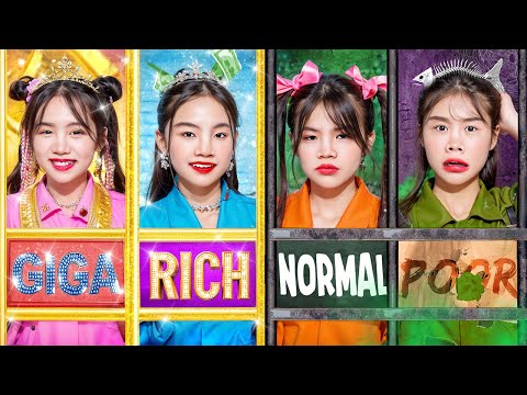 Poor Vs Rich Vs Giga Rich Vs Normal Girls In Jail