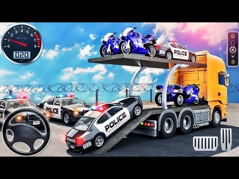 US POLICE CAR PARK TRANSPORTER DRIVING ANDROID games