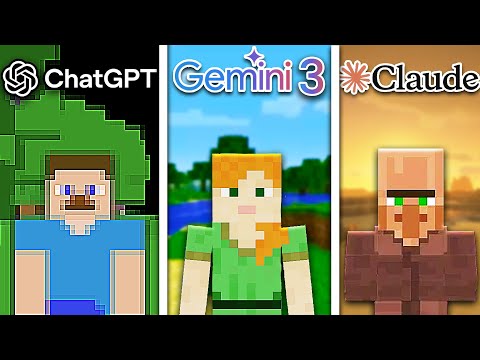 ChatGPT vs Gemini 3 vs Claude Create Minecraft From Scratch
