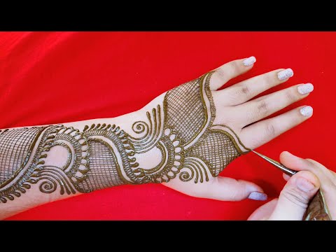 VERY BEAUTIFUL LATEST FLORAL ARABIC HENNA MEHNDI DESIGN FOR BACK HAND || Mehndi by Bhagyashree