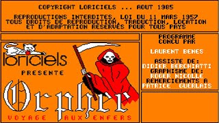 [Amstrad CPC] Orphee - Voyage Aux Enfers - Longplay