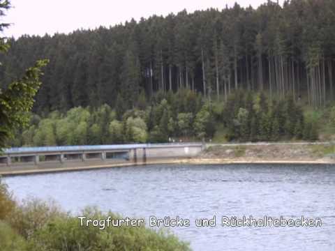 Harz - Trogfurter Brücke und Königshütter Rückhaltebecken der Bode