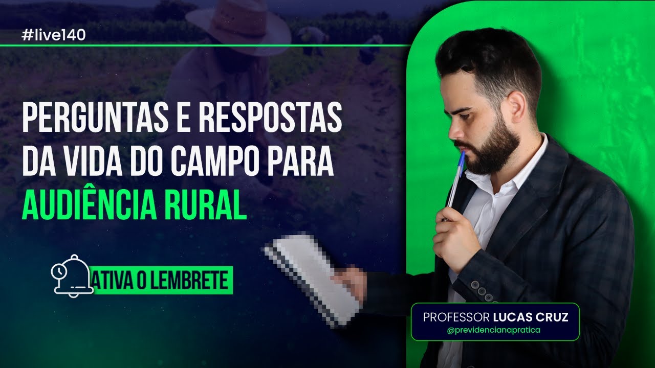 Perguntas e respostas da vida do campo para audiência rural - Live #140