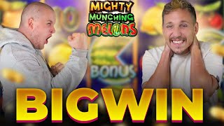 MEGA CASH WIN ON MIGHTY MUNCHING MELONS WITH CASINODADDY 🍉