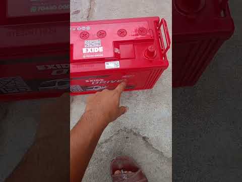 FARMTRAC Tractor Battery price and install For EXIDE DRIVE 100L #exidebattery #youtubrshorts #viral