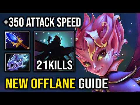 NEW Pro Dark Willow Offlane Guide +350 Attack Speed Machine Gun Shadow Realm Dota 2