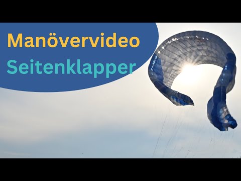 Seitenklapper mit dem Gleitschirm